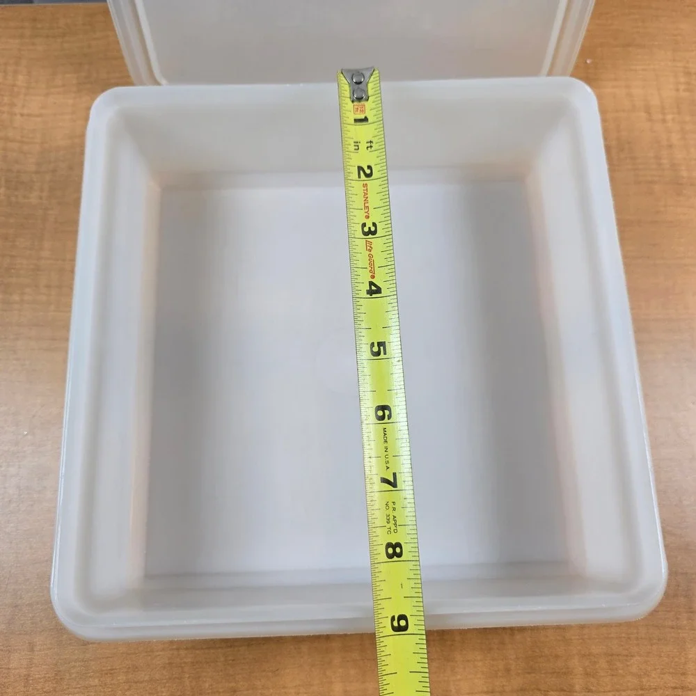 Tupperware Snack Brownie Storage 9x9x3